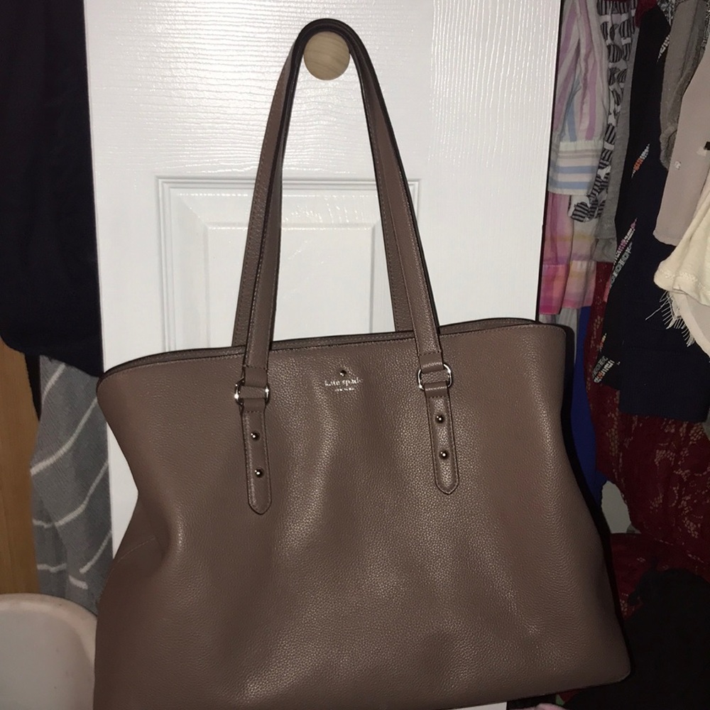 Authentic taupe Kate Spade purse and wallet